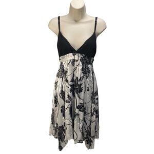 Vintage Y2k Guess Floral Hanky Hem Dress‎ Size 9 Fairy Grunge Whimsigoth Party